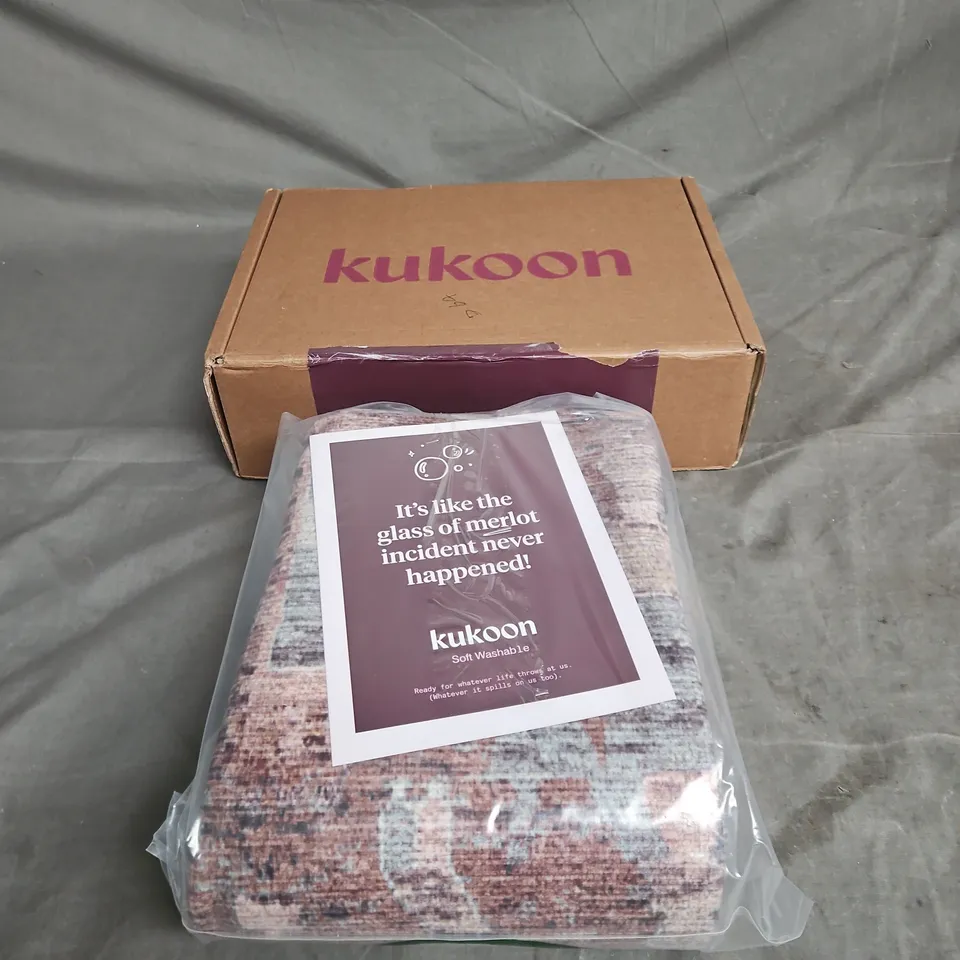 KUKOON SYBIL COLLECTION RUG, 80 X 150 CM, WASHABLE