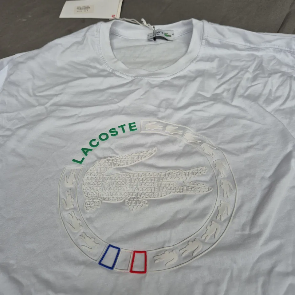 LACOSTE LOGO GRAPHIC TEE - SIZE 2XL