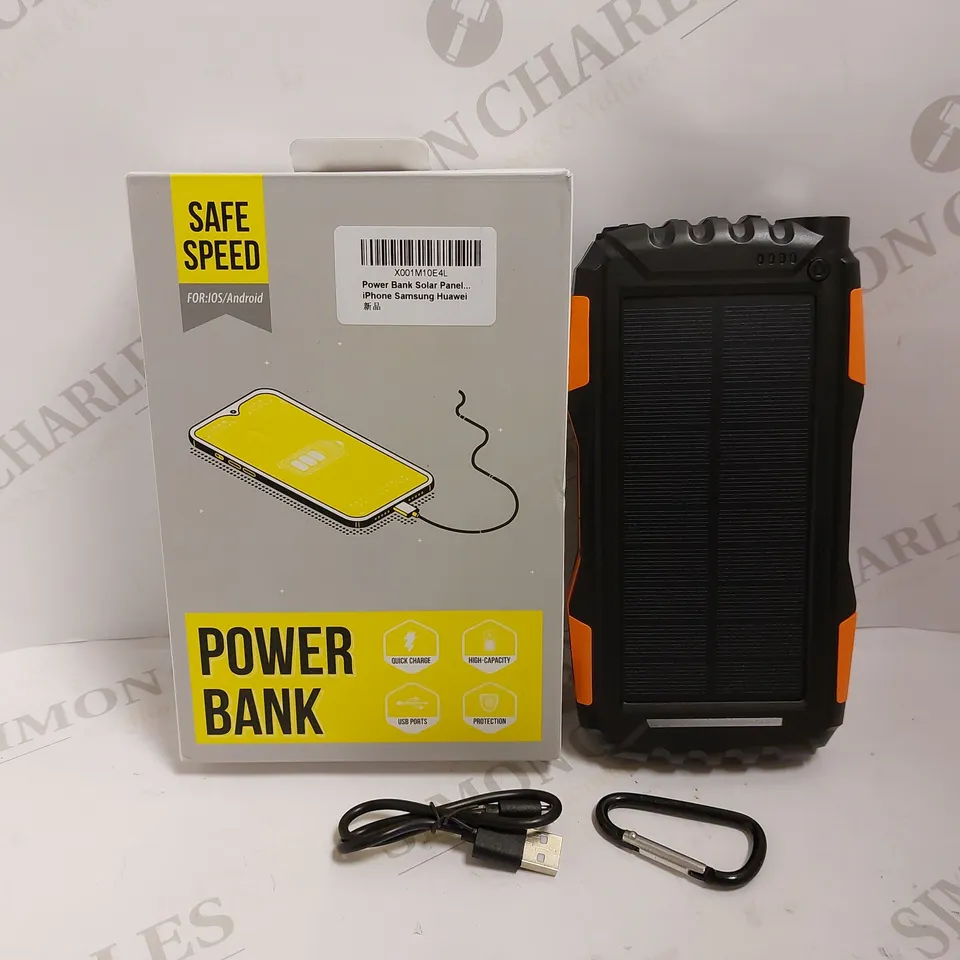 BOXED SAFE SPEED ANDROID SOLAR POWER BANK