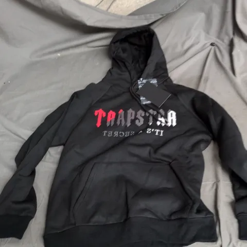 TRAPSTAR HOODIE – BLACK, SIZE M (MEN'S)
