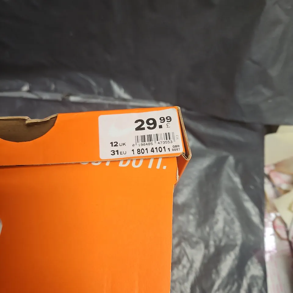 NIKE FLEX RUNNER 4 (PS) KIDS' TRAINERS – BLACK/BLACK-ANTHRACITE SIZE 12 UK