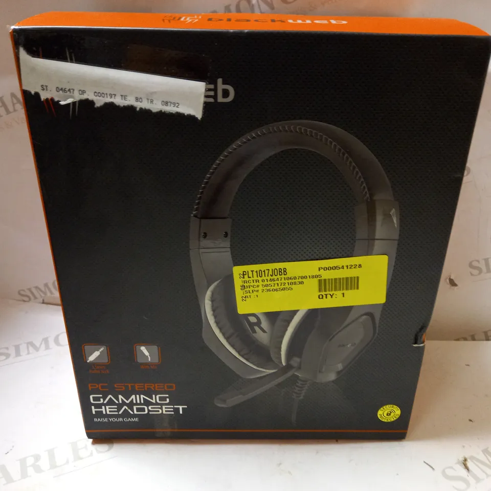 BLACKWEB VIRTUAL 7.1 GAMING HEADSET