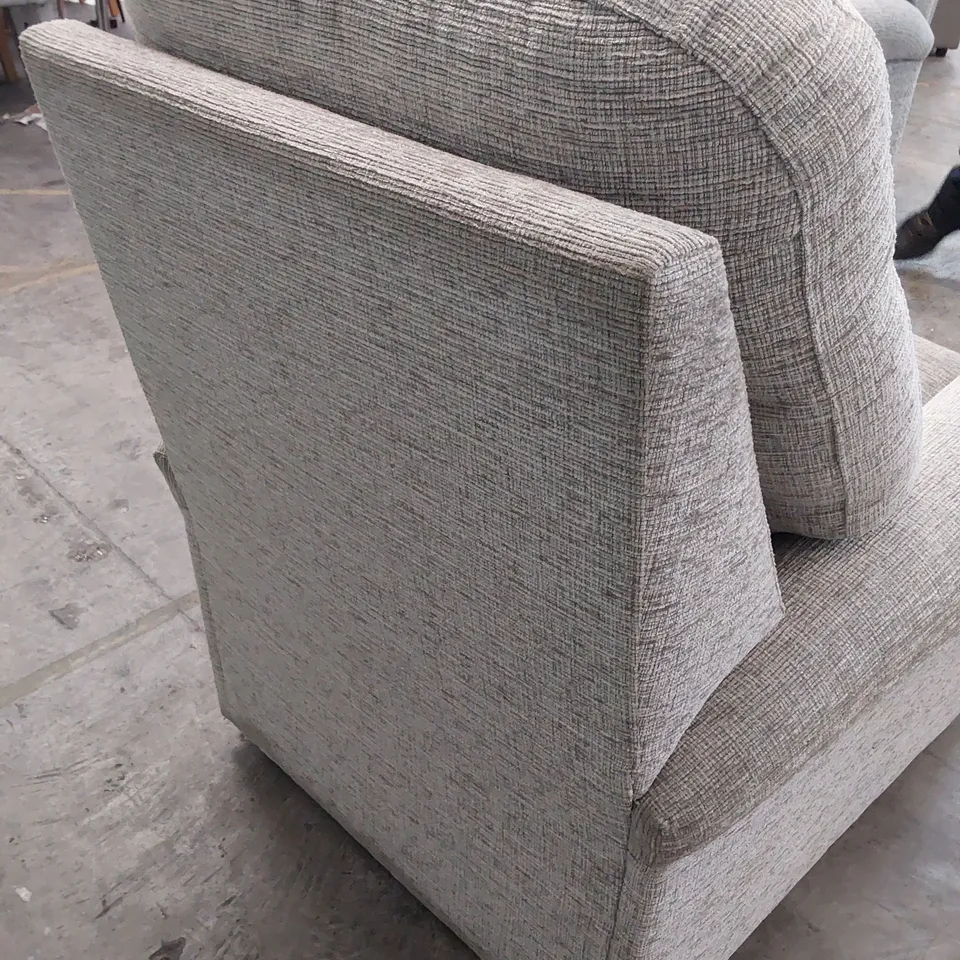 QUALITY BRITISH DESIGNER G PLAN HOLMES EASY CHAIR FARROW MIST FABRIC 