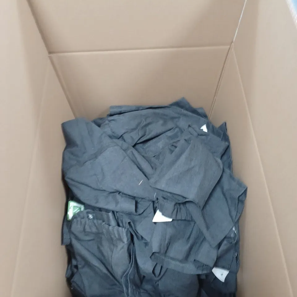 APPROXIMATELY 200 SCHOOL WEAR ITEMS TO INCLUDE DRESSES, TROUSERS AND SHORTS. VARIOUS COLOURS, SIZES AND STYLES