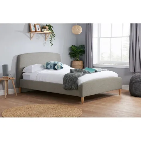 BOXED BRENNA UPHOLSTERED BED FRAME (3 PARTS)