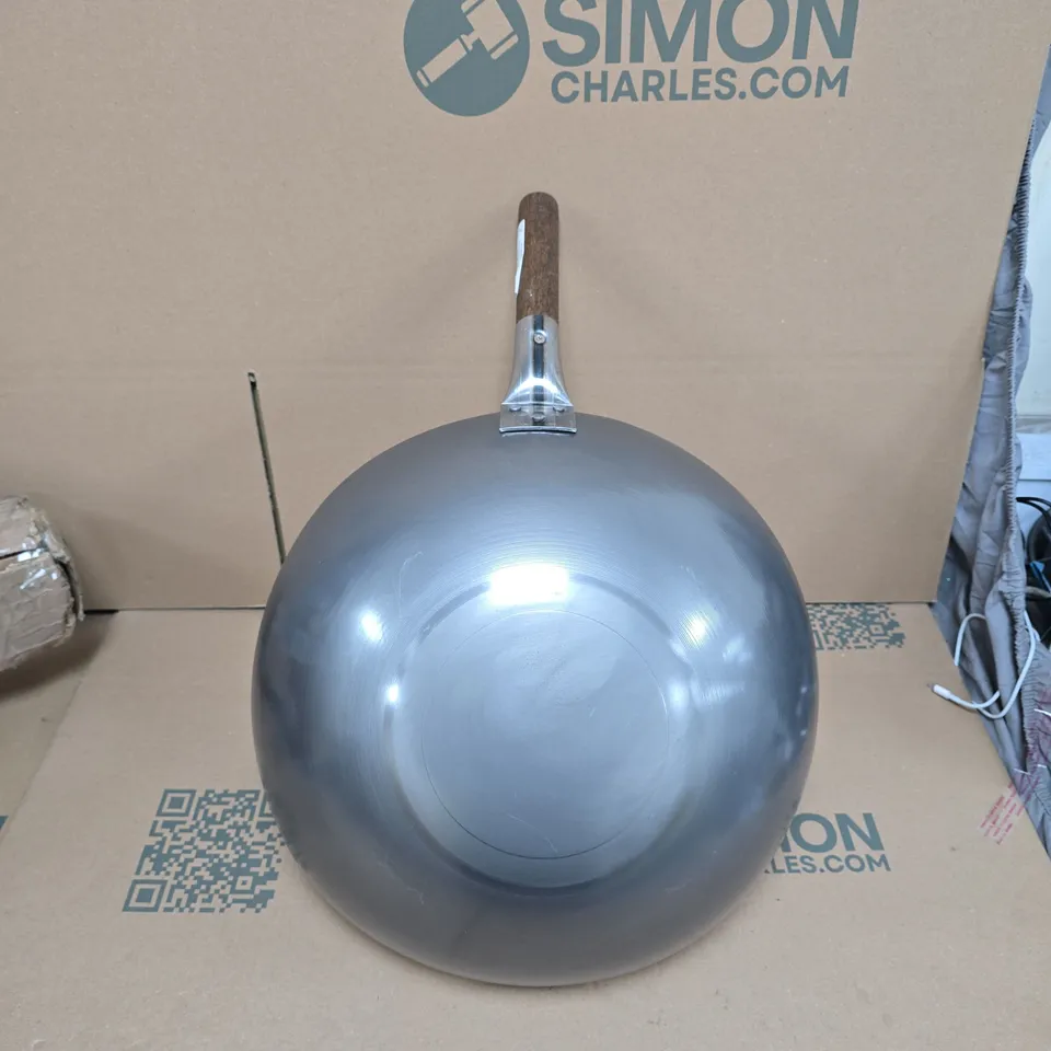 LONDON WOK - CARBON STEEL 15" ROUND BOTTOM WOK 
