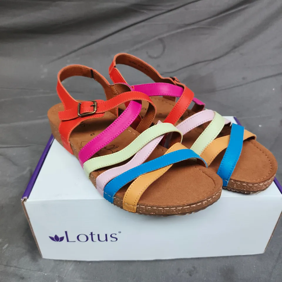 BOXED PAIR OF LOTUS SEVILLA SANDALS - 8