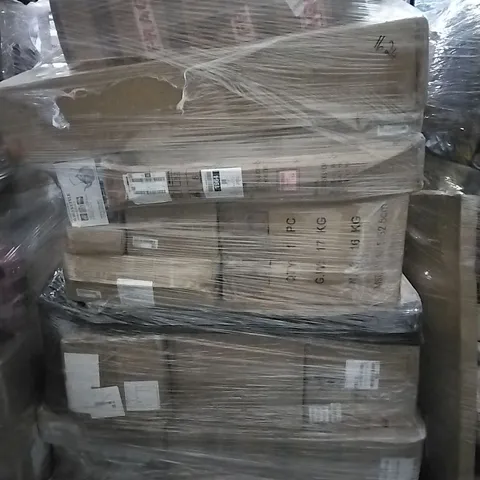 PALLET OF HOUSEHOLD ITEMS TO INCLUDE BOBO KETTLE, MOUNTAIN BIKE, AUTOMATIC SHOE COVER MACHINE AND OTHER ASSORTED ITEMS...