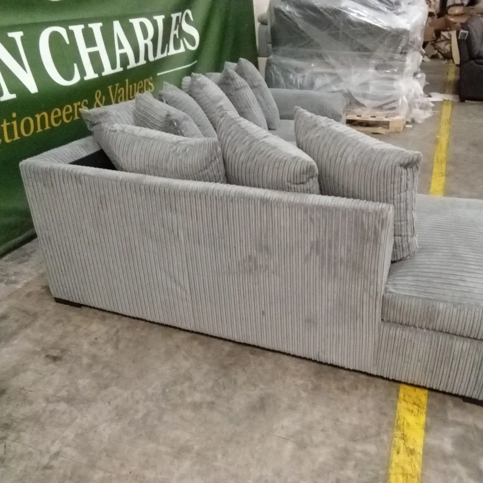 AMALFI LEFT HAND SCATTER BACK FABRIC CORNER CHAISE SOFA RRP £999