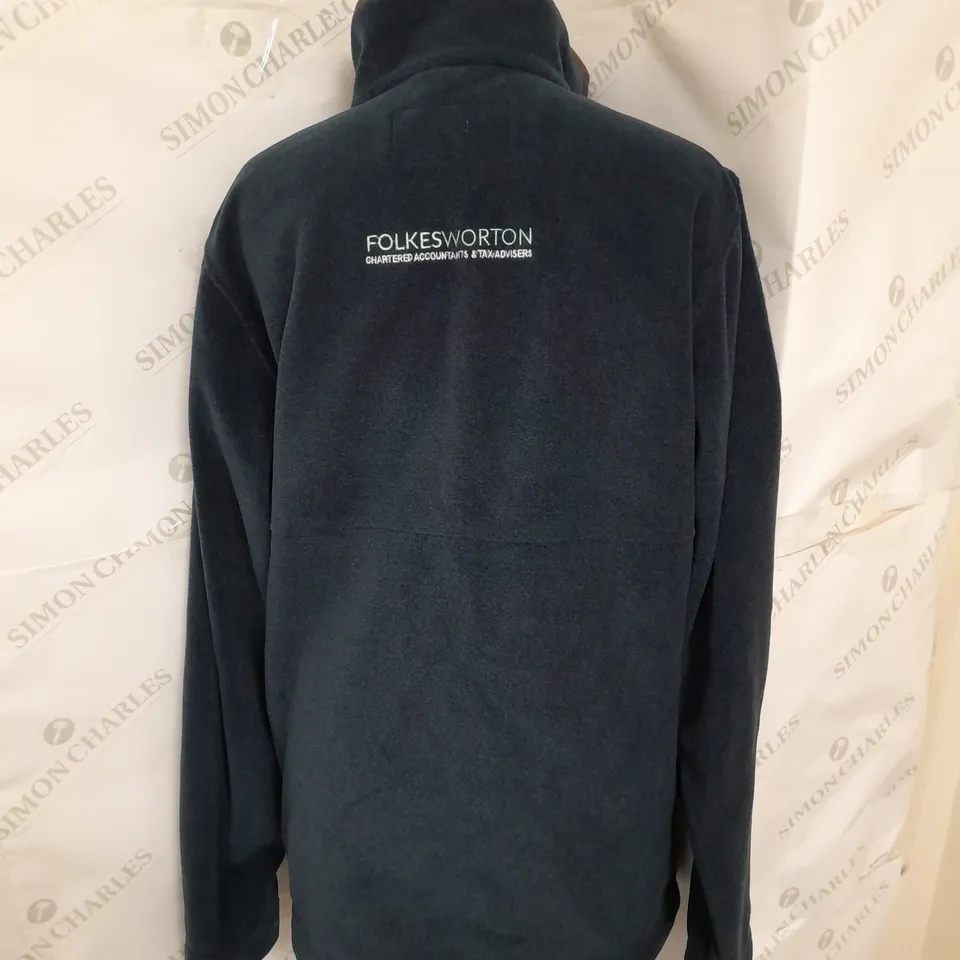 SCHOFFEL BERKLEY 1/4 ZIP FLEECE IN PETROL BLUE SIZE M