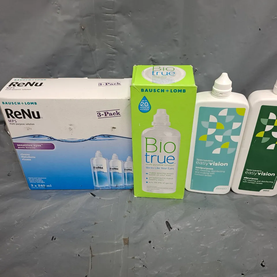 APPROXIMATELY 20 ASSORTED CONTACT LENS SOLUTIONS - COLLECTION ONLY