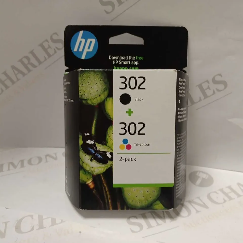 HP 302 2-PACK BLACK/TRI-COLOUR ORIGINAL INK CARTRIDGES