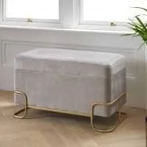 BRAND NEW BOXED HOMESDIRECT365 NATURAL STONE STORAGE BENCH