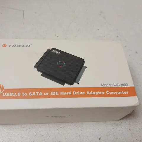 FIDECO USB 3.0 TO SATA/IDE HARD DRIVE ADAPTER CONVERTER – MODEL S3G-PL03