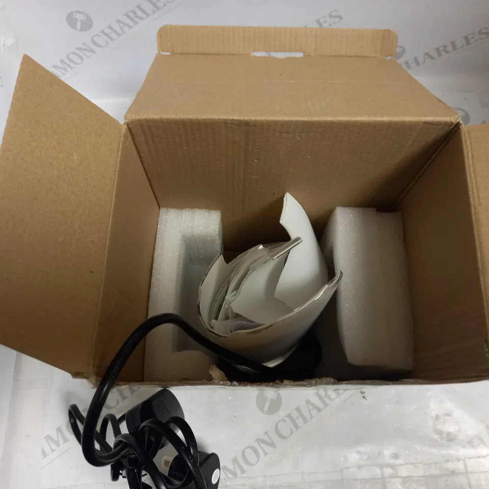 JOHN LEWIS AND PARTNERS DANNY OVAL TOUCH LAMP AND DESIGNER STYLE WALL CLOCK