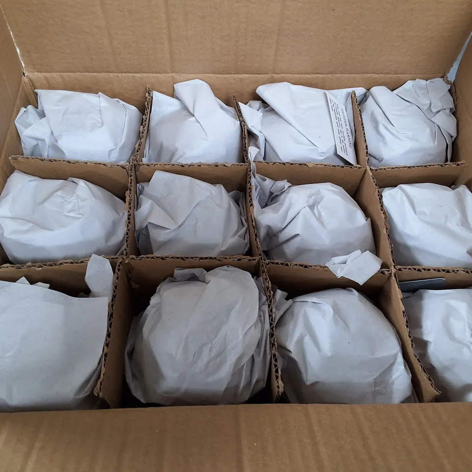 SET OF 12 GISELA GRAHAM CLEAR ICICLE BAUBLES