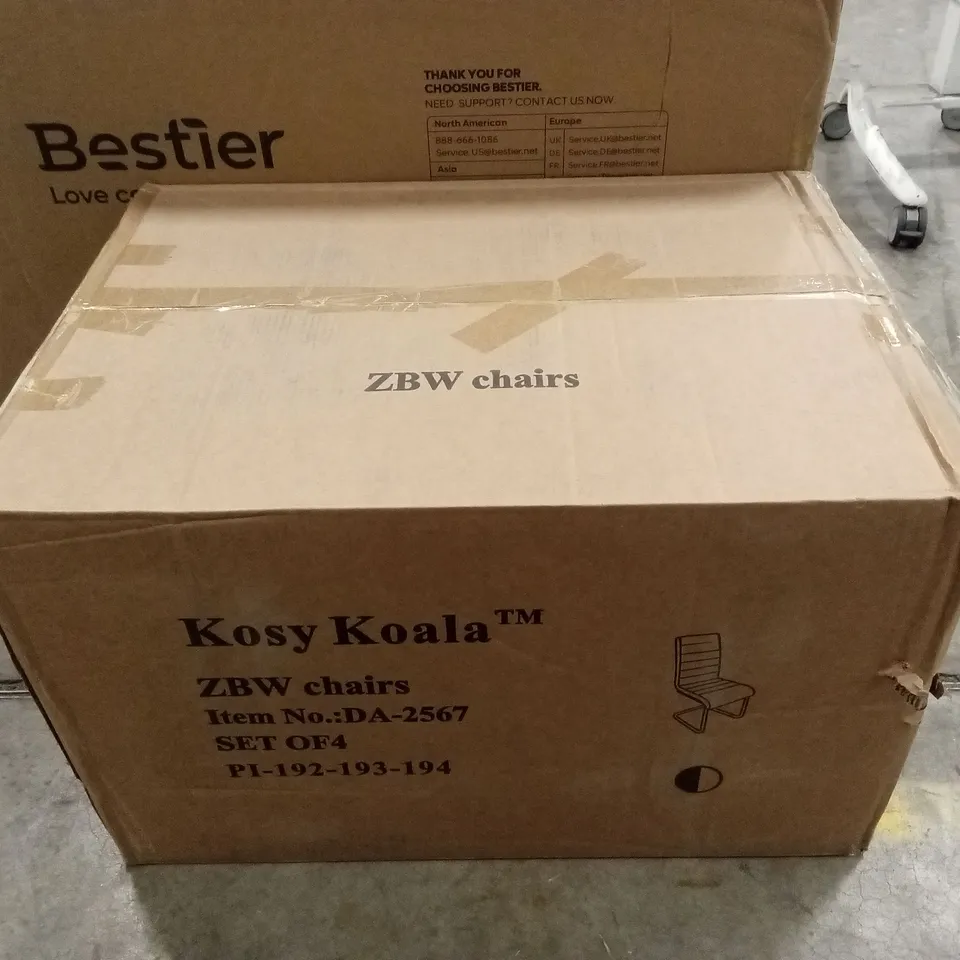 BOXED SET OF 4 KOSY KOALA DINING CHAIRS