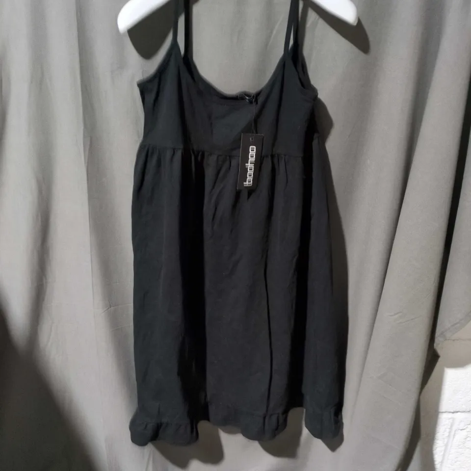 BOOHOO BLACK STRAPPY DRESS – WOMEN'S, SIZE 12