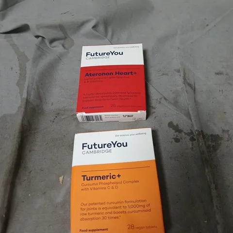 2 X FUTURE YOU CAMBRIDGE PRODUCTS: TURMERIC+ AND ATERONON HEART+