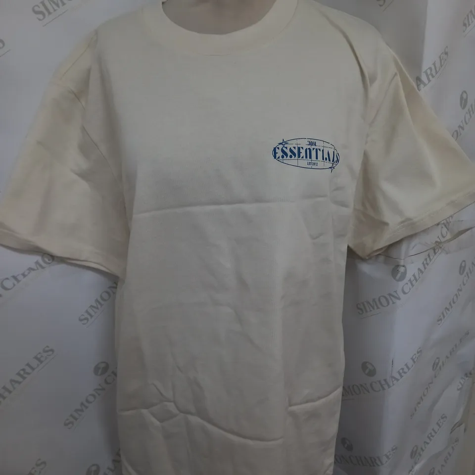 304 GRAPHIC PRINTED TEE IN IVORY SIZE S