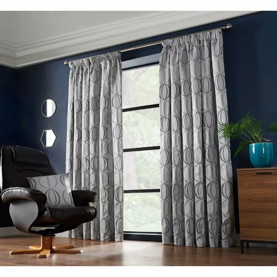 DILJANA PENCIL PLEAT ROOM DARKENING CURTAINS 