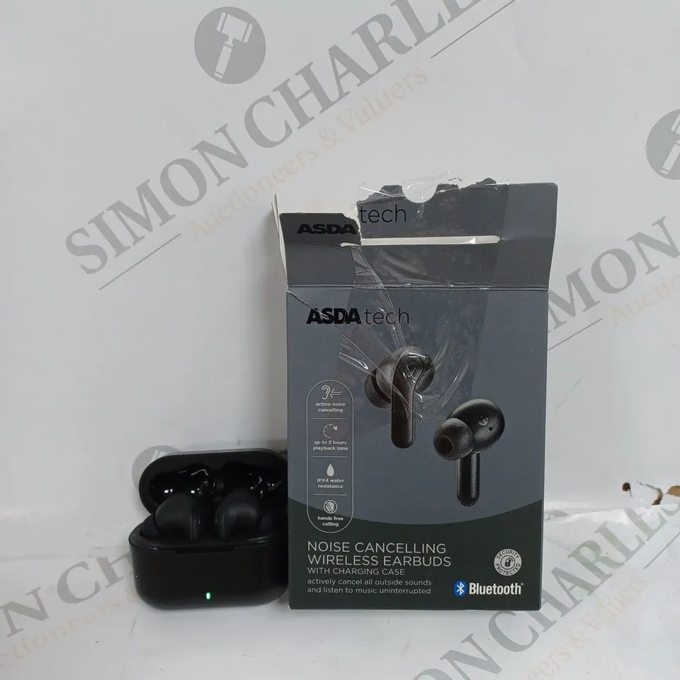 BOXED ASDA TECH NOISE CANCELLING WIRELESS EARBUDS 
