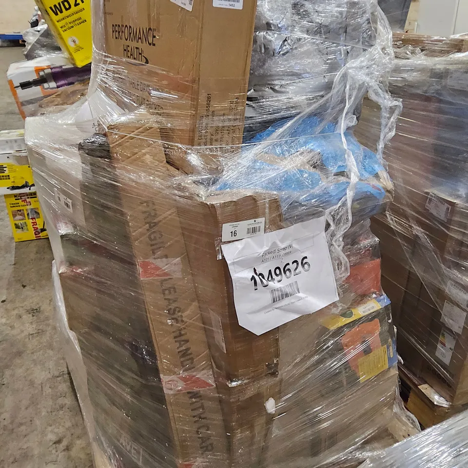 PALLET OF APPROXIMATELY 41 UNPROCESSED RAW RETURN HOUSEHOLD AND ELECTRICAL GOODS TO INCLUDE;