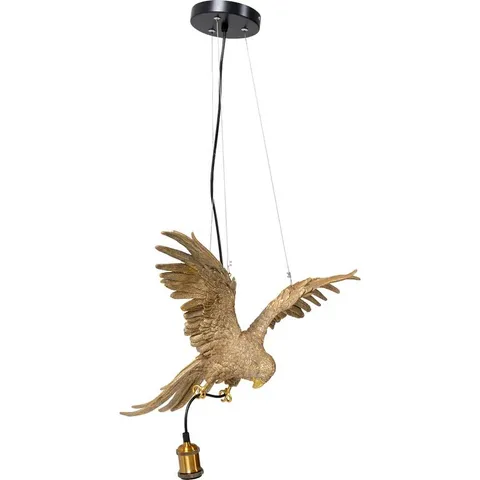 BOXED KARE DESIGN PENDANT LAMP ANIMAL PARROT 60CM - LIGHT (1 BOX)