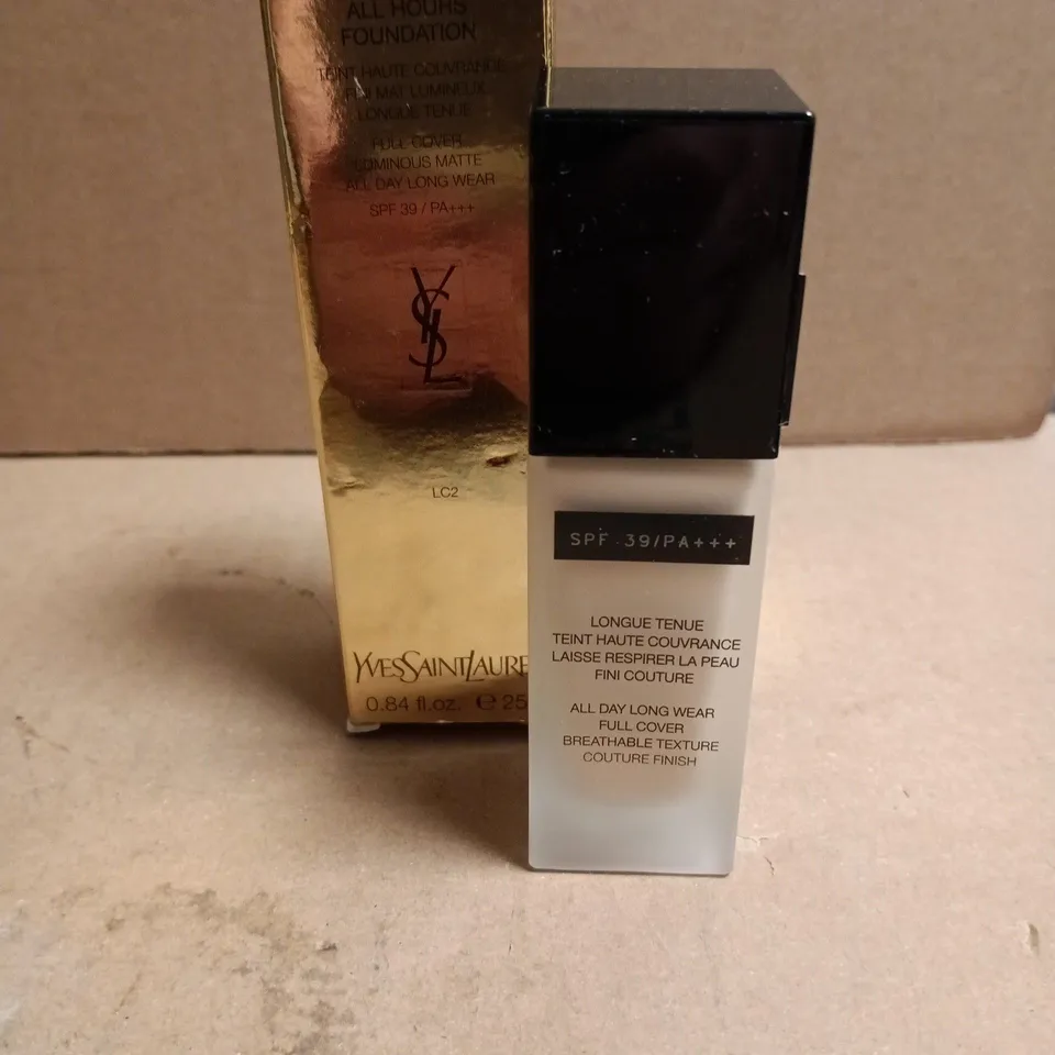 YVES SAINT LAURENT ALL HOURS FOUNDATION 25ML IN SHADE LC2