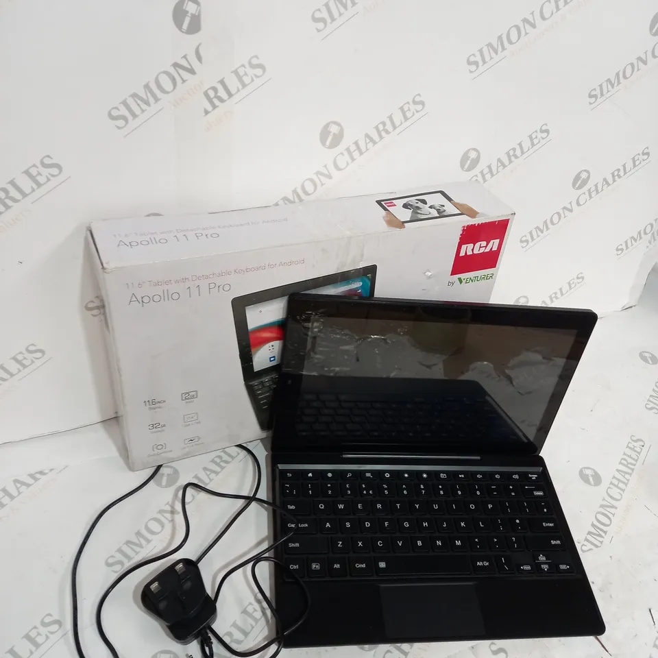 BOXED VENTURER APOLLO 11 PRO 11.6” TABLET WITH DETACHABLE KEYBOARD- 32 GB