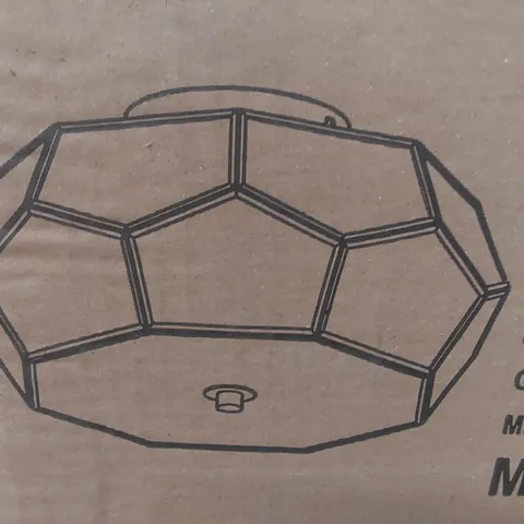 BRAND NEW BOXED GEOMETRIC CEILING LIGHT IN GOLD