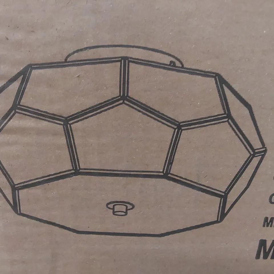 BRAND NEW BOXED GEOMETRIC CEILING LIGHT IN GOLD