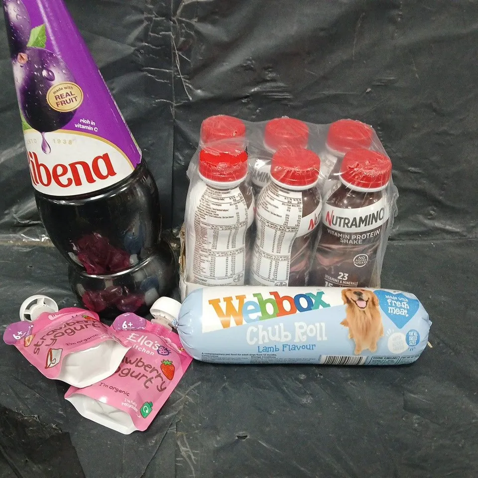 APPROXIMATELY 5 ASSORTED FOOD &DRINK ITEMS TO INCLUDE - RIBENA, WEEBOX AND BABY FOOD   - COLLECTION ONLY 
