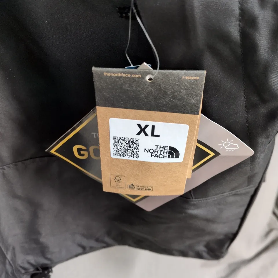 THE NORTH FACE GORETEX BLACK XL COAT WITH TAGS