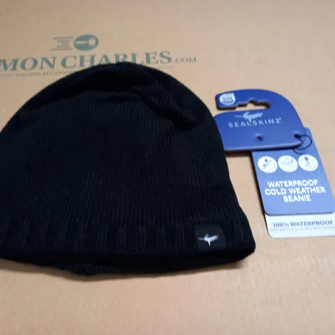 SEALSKINZ BLACK BEANIE - S/M UNISEX