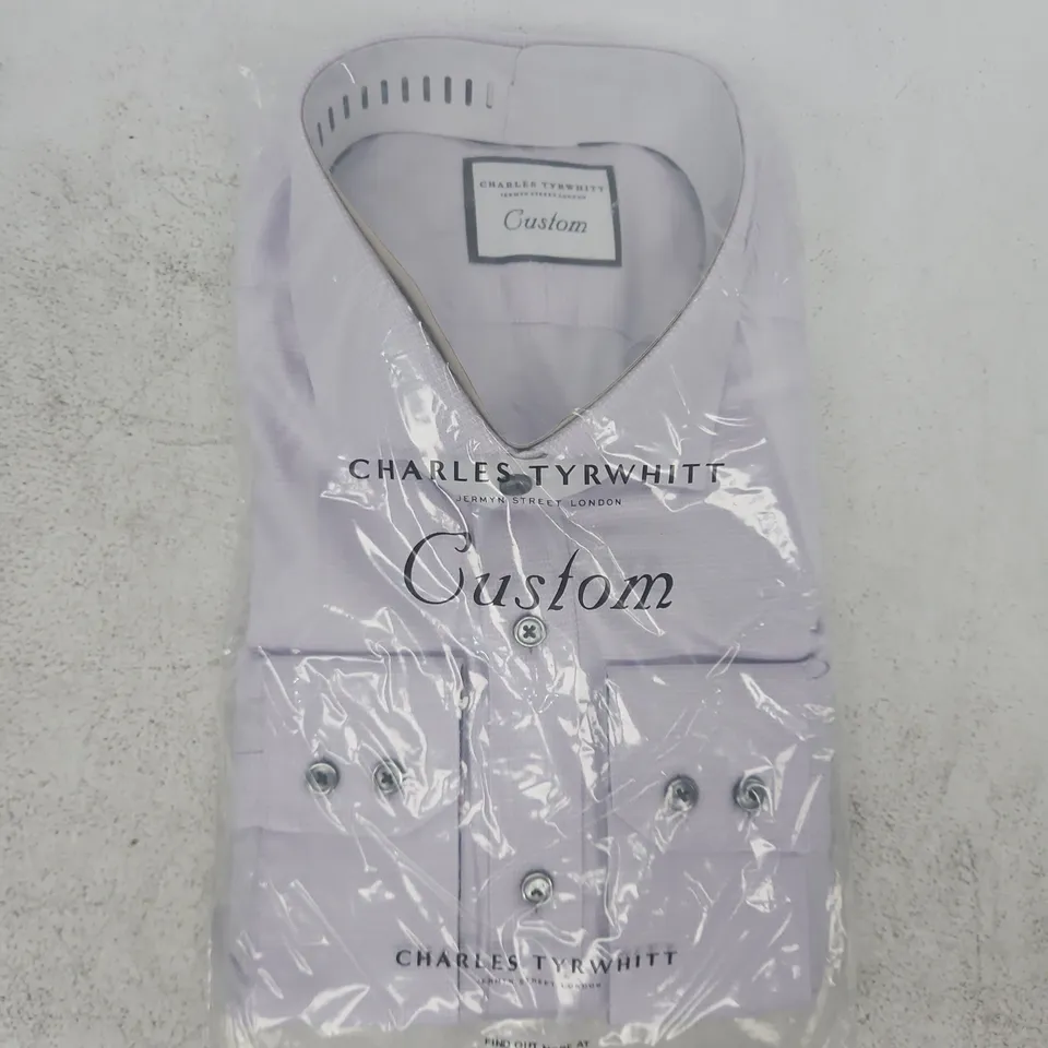 BAGGED CHARLES TYRWHITT CUSTOM SHIRT IN PURPLE SIZE UNSPECIFIED