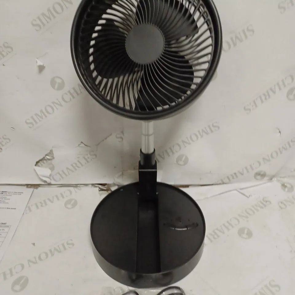 BELL & HOWELL RECHARGEABLE EXTENDABLE DESK & FLOOR FAN