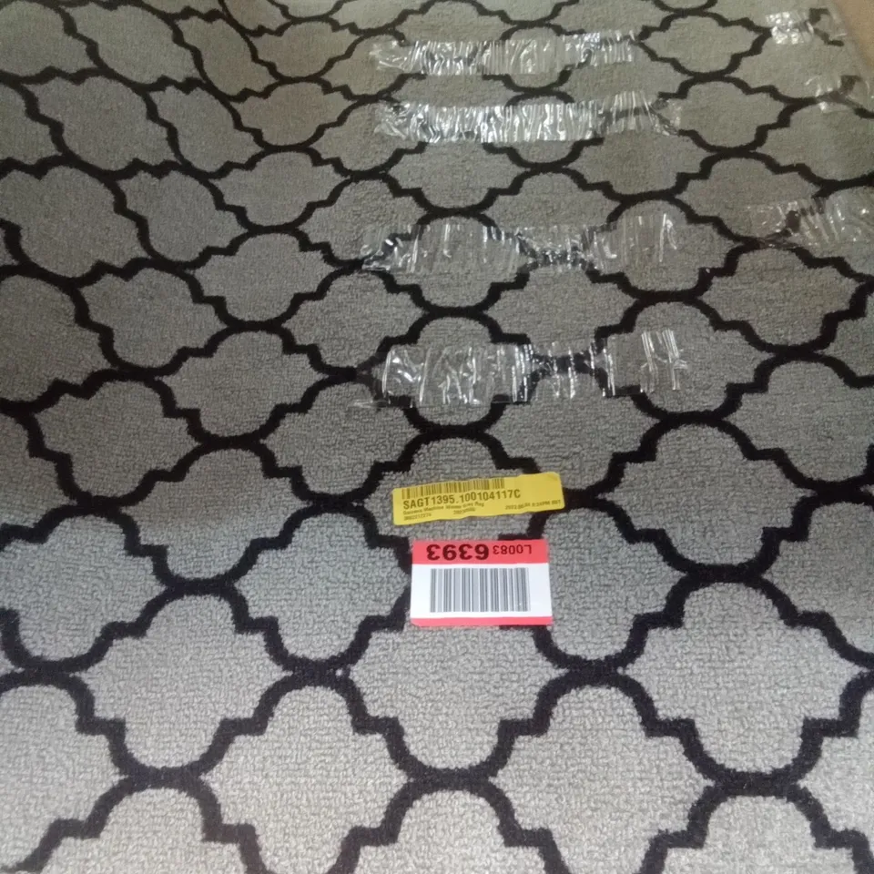 GARCENO MACHINE WOVEN GREY RUG 80X300CM