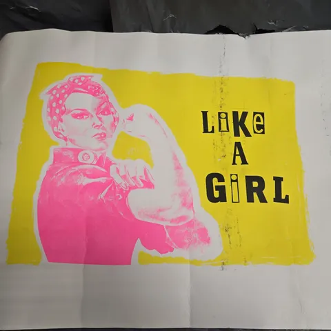 LIKE A GIRL POSTER PRINT BY WHEE DESIGN KERRY WHEELER
