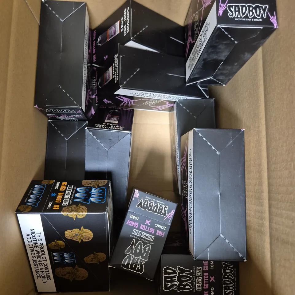 APPROXIMATELY 12 SAD BOY E-LIQUID MULTIPACKS