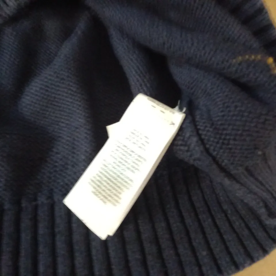 POLO RALPH LAUREN NAVY CREW JUMPER - M