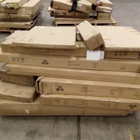 PALLET OF ASSORTED INCOMPLETE DESIGNER FURNITURE PARTS AND PIECES 