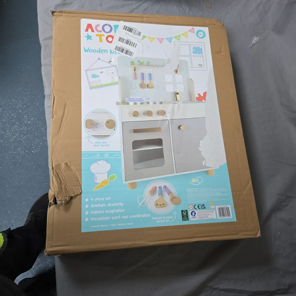 ACORN FLOORSTANDING WOODEN PLAY KITCHEN - STONE