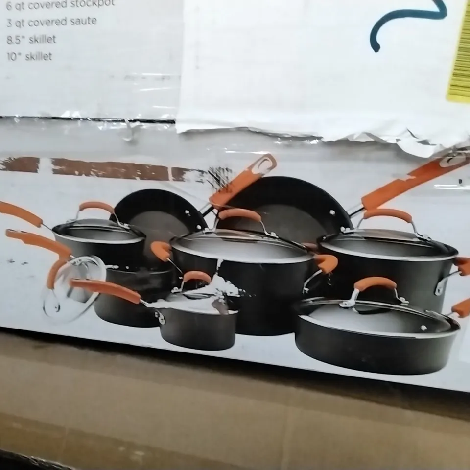 BOXED RACHAEL RAY 14 PIECE COOKWARE