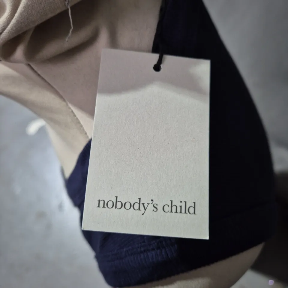 NOBODY'S CHILD SLEEVELESS BUTTON-THROUGH DRESS – NAVY, UK 18