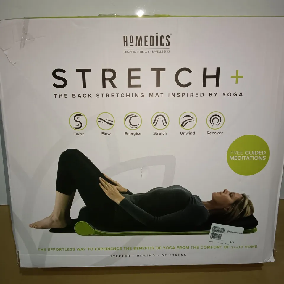 BOXED HOMEDICS STRETCH+ BACK STRETCHING MAT 