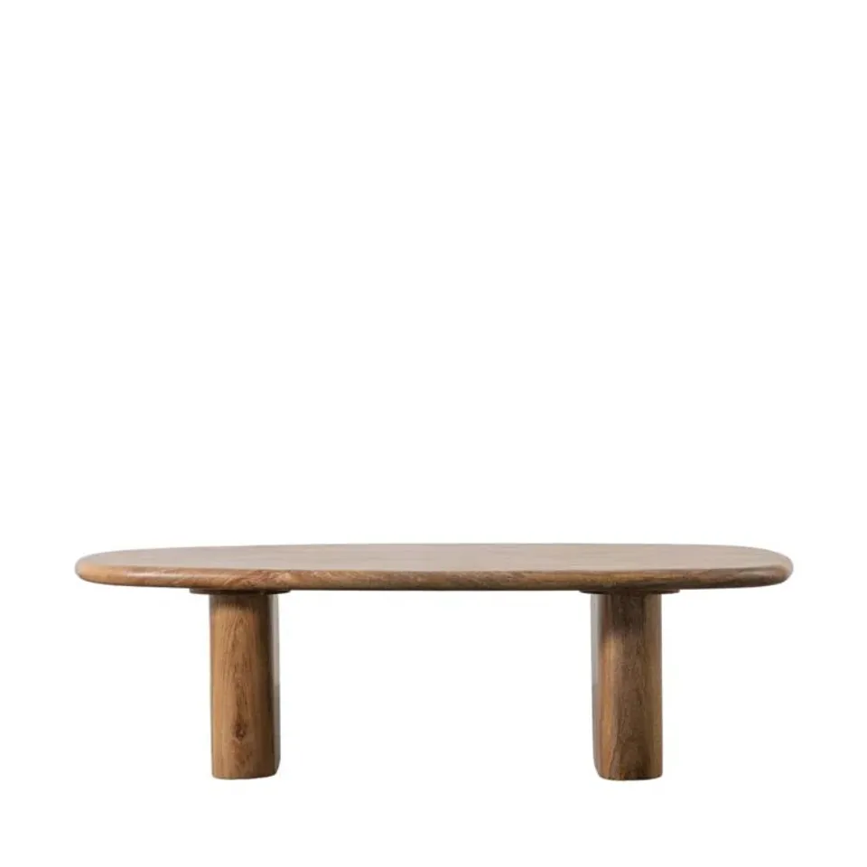 BOXED SOLID WOOD BLOCK COFFEE TABLE (1 BOX)