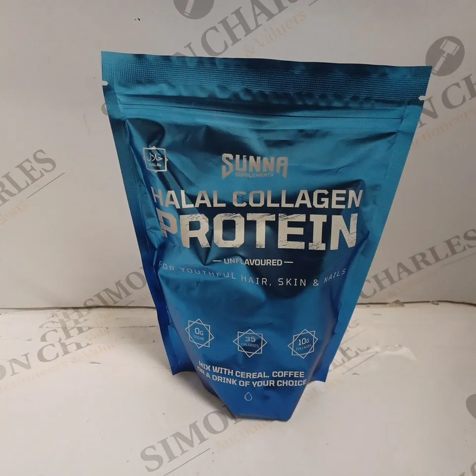 SUNNA SUPPLEMENTS HALAL COLLAGEN PROTEIN POWDER - UNFLAVOURED (250g)