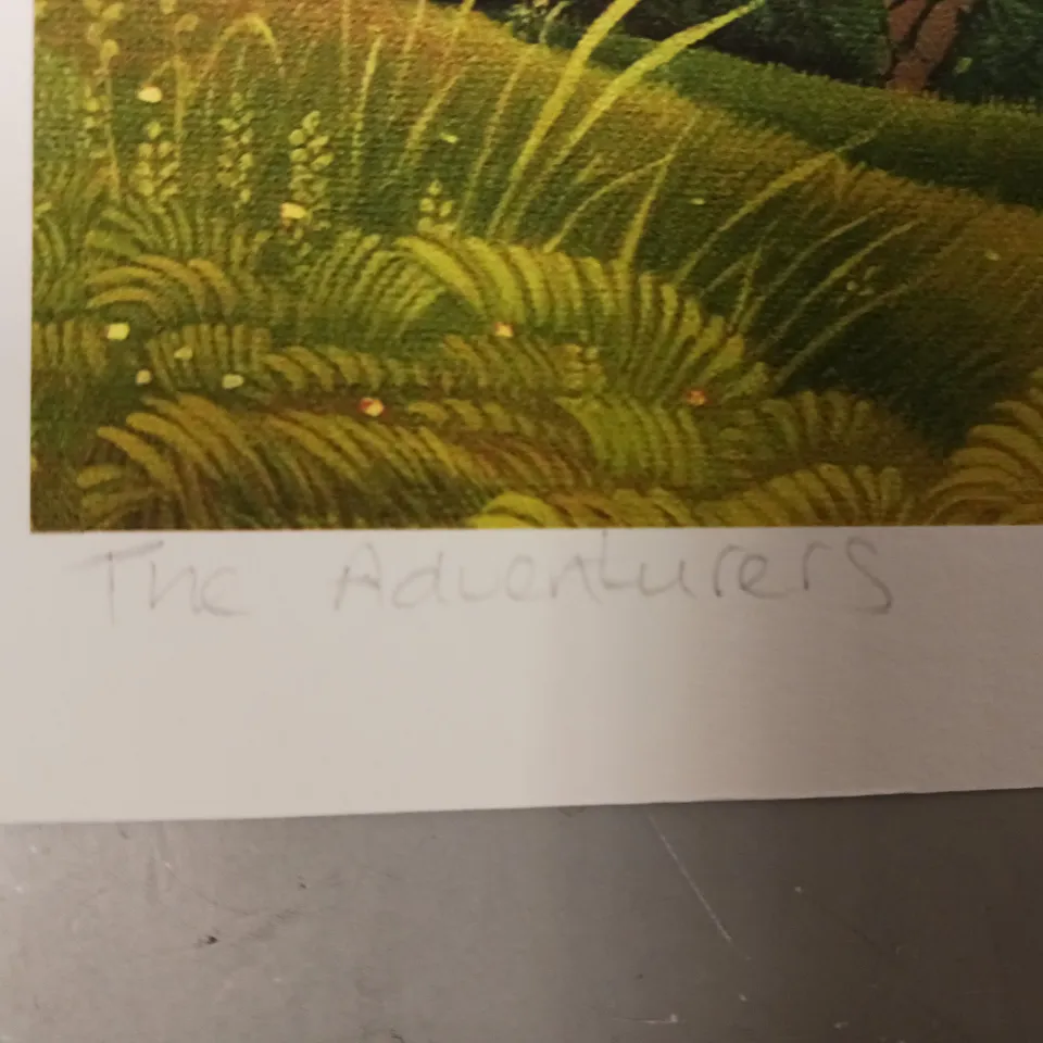 JO MARCH SIGNED THE ADVENTURERS ART PRINT