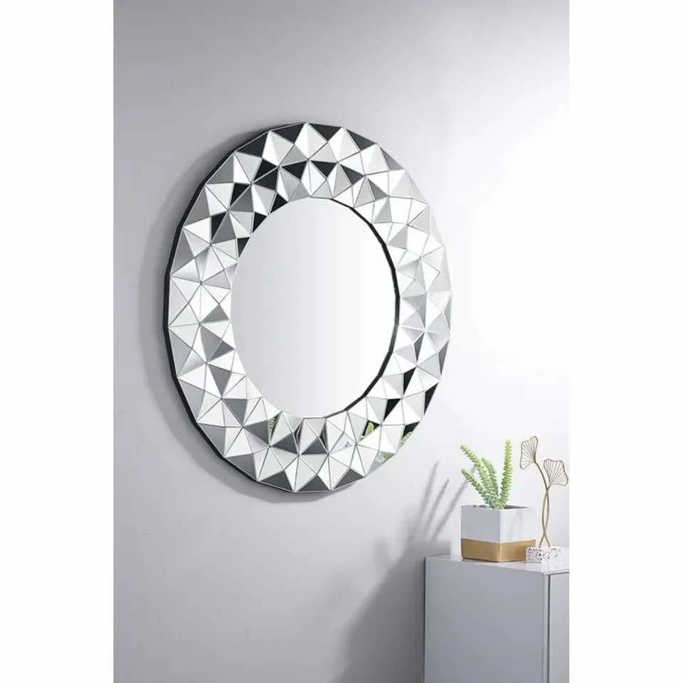 LUNA ROUND MIRROR MEDIUM CUMMINGTON ACCENT MIRROR SIZE 80CM X 80XM
